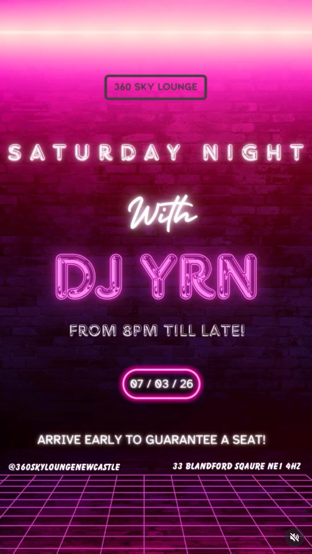 Saturday Night with DJ YRN - 7th of March 2026